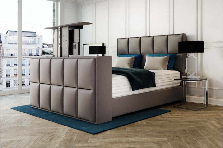 Boxspringbett Skyline mit TV Board Angelina Lilienne